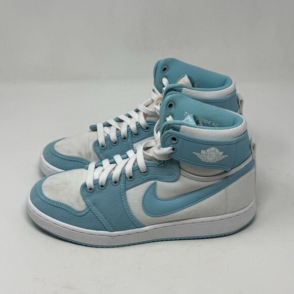 Air Jordan 1 Retro KO AJKO Sneakers Mens 7.5 Bleached Aqua White High Top Shoes - Picture 4 of 16